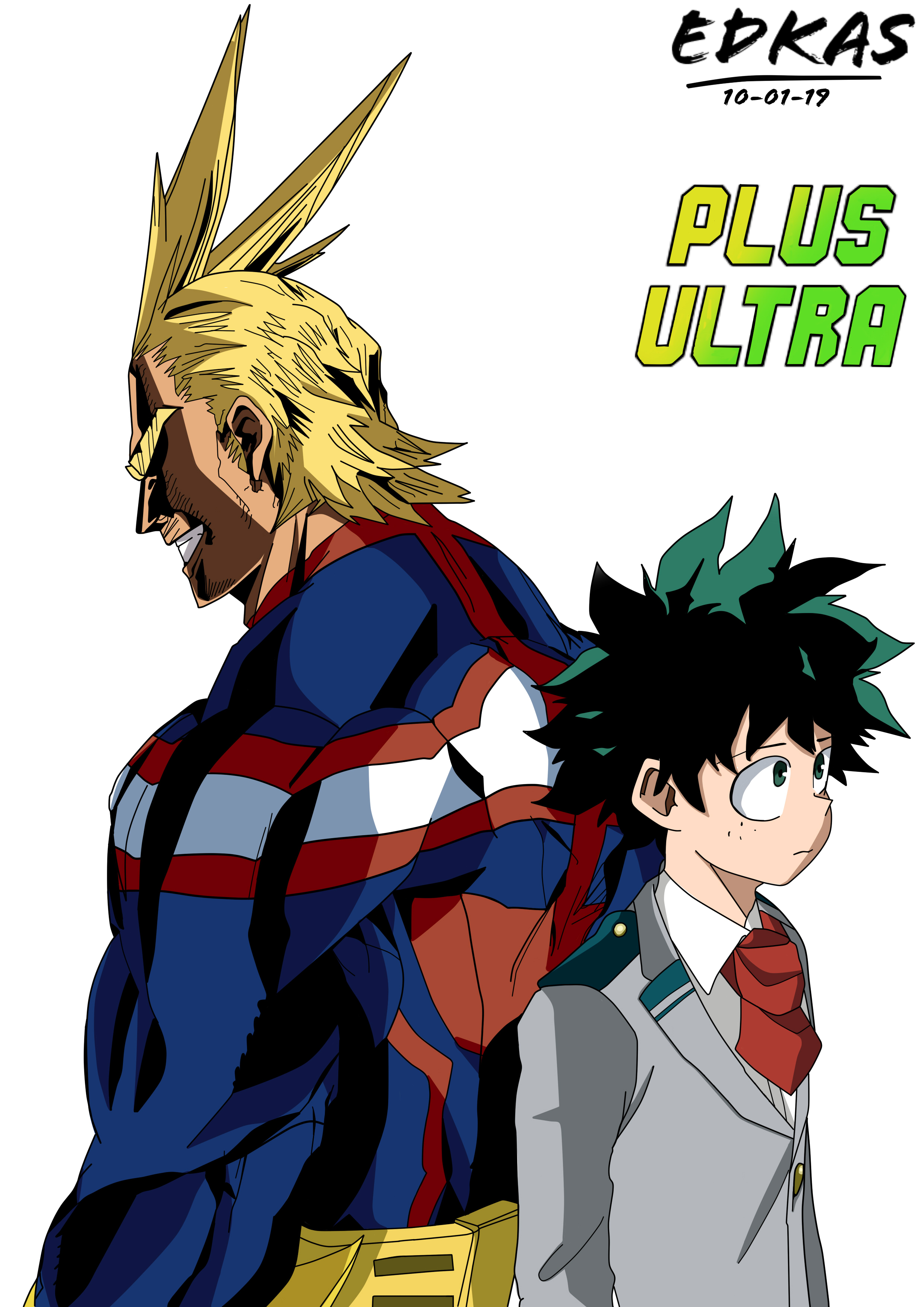 Boku No Hero Academia All Might Midoriya Izuku Yande Re